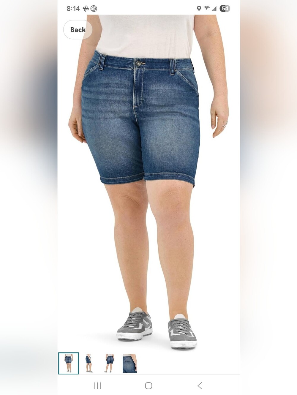 Lee Blue Denim Jean Shorts